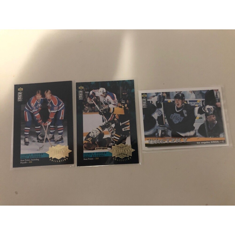 Wayne Gretzky1995 lot of 3 cards Upper Deck Card #1-G3-G9 LA Kings NHL Vintage